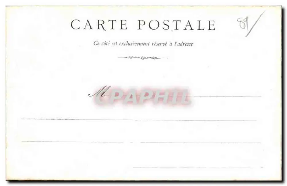 Avallon - Vista tirada da Morlande — Livraria J. Caurm, Avallon - Verso
