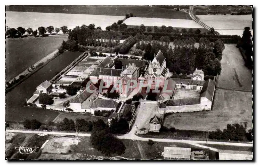 Sens (Yonne) — Luftbild der ehemaligen Abtei Sainte-Colombe (heute Altersheim) — Verlag: Editions Véritable - Vorderseite