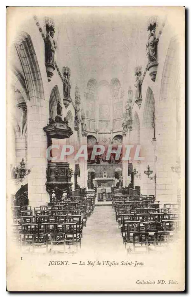 Joigny — A Nef da Igreja de São João — Collections ND. Fot. - Frente