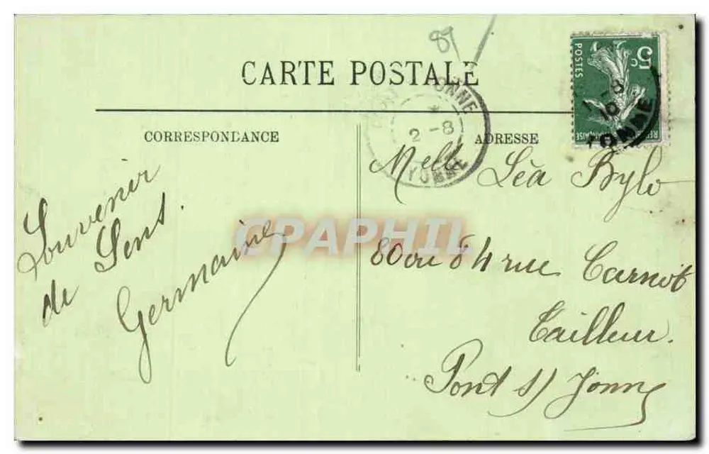 Sens — Barragem e Capela de Saint-Bon — LL. — n°117 - Verso