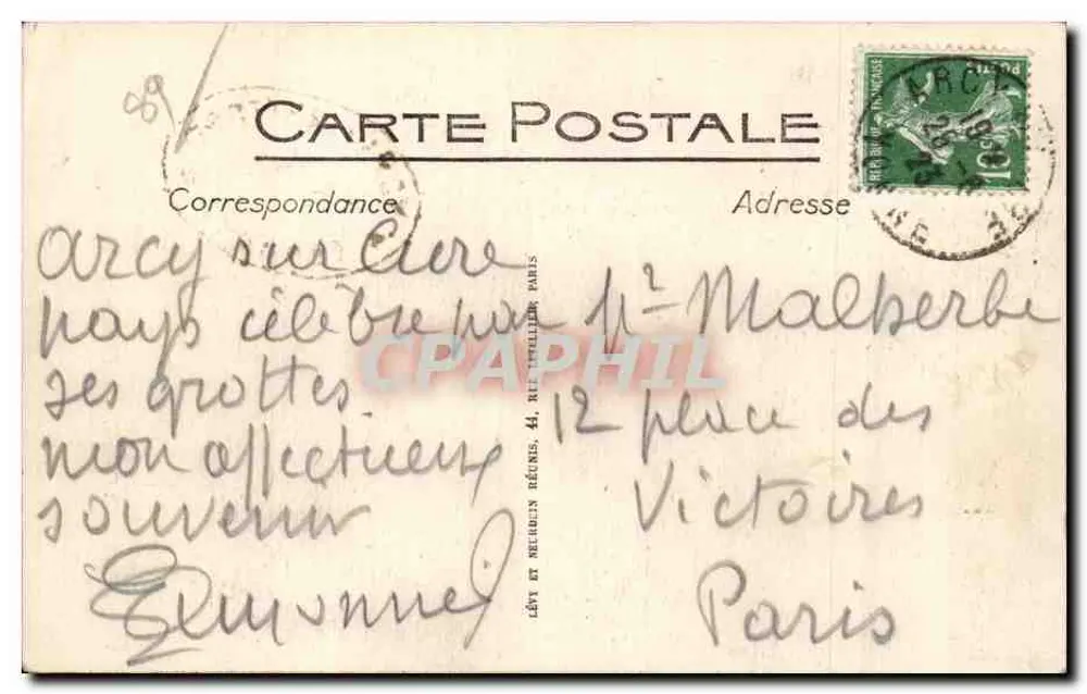 Arcy-sur-Cure - Le Chatenay, Tor und Fenster — ND - Rückseite