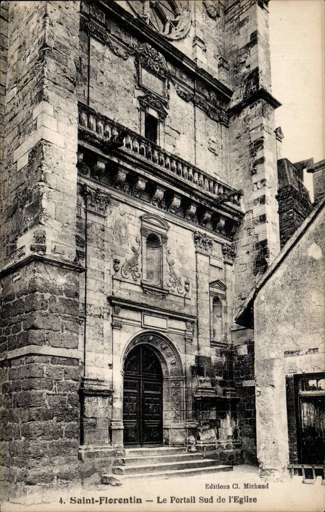 Saint-Floréntin — Der südliche Portal der Kirche — Éditions Cl. Michaud - Vorderseite