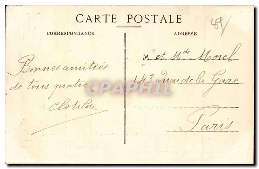 Joigny (Yonne) — Barragem de Épizy — Coleção J. D à Sens - Verso