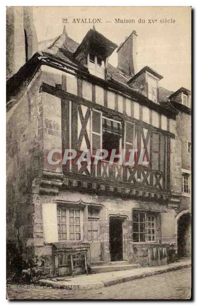 Avallon — Casa do século xv — H. Courbus, Ed. Avallon, n°32 - Frente