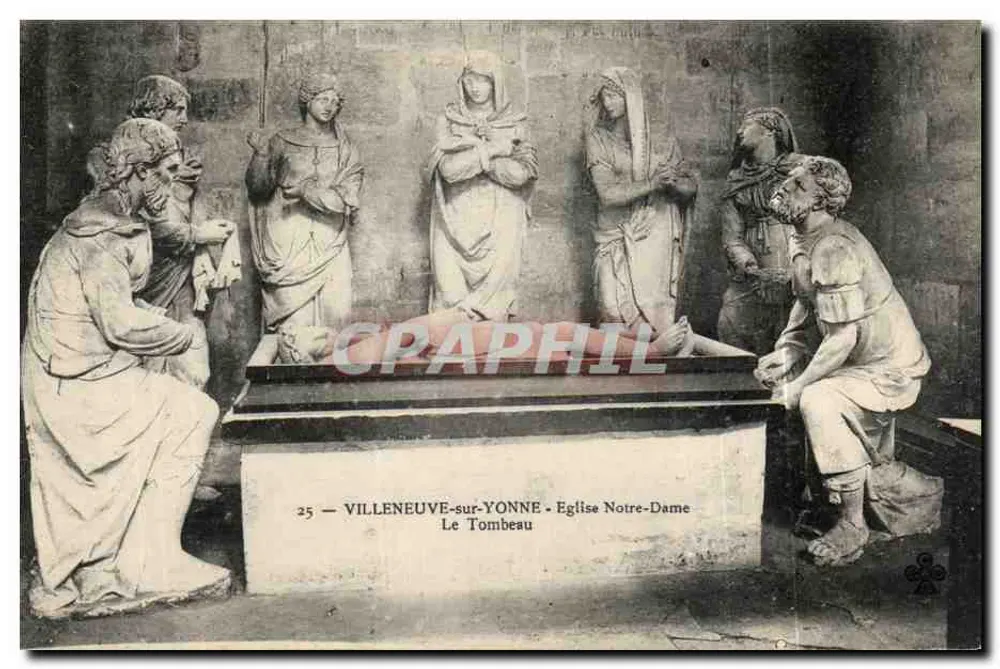 Der Sarg — Kirche Notre-Dame — Villeneuve-sur-Yonne - Vorderseite