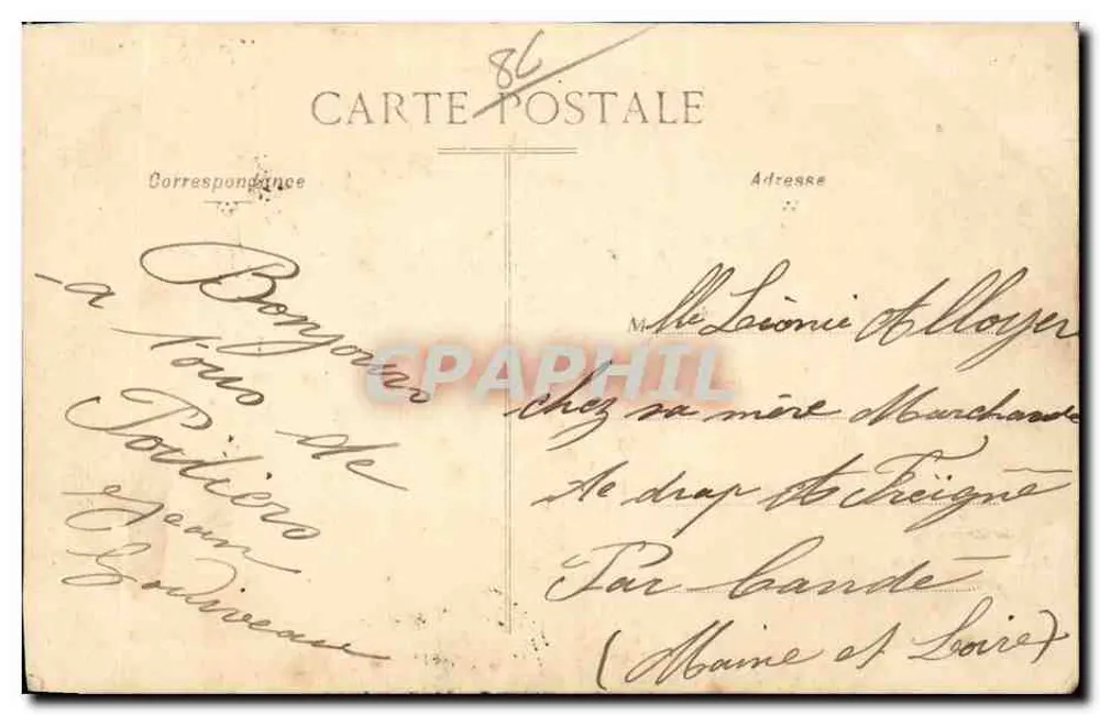 Poitiers — Notre-Dame-des-Bunes — Verlag KD, Nr. 1 - Rückseite