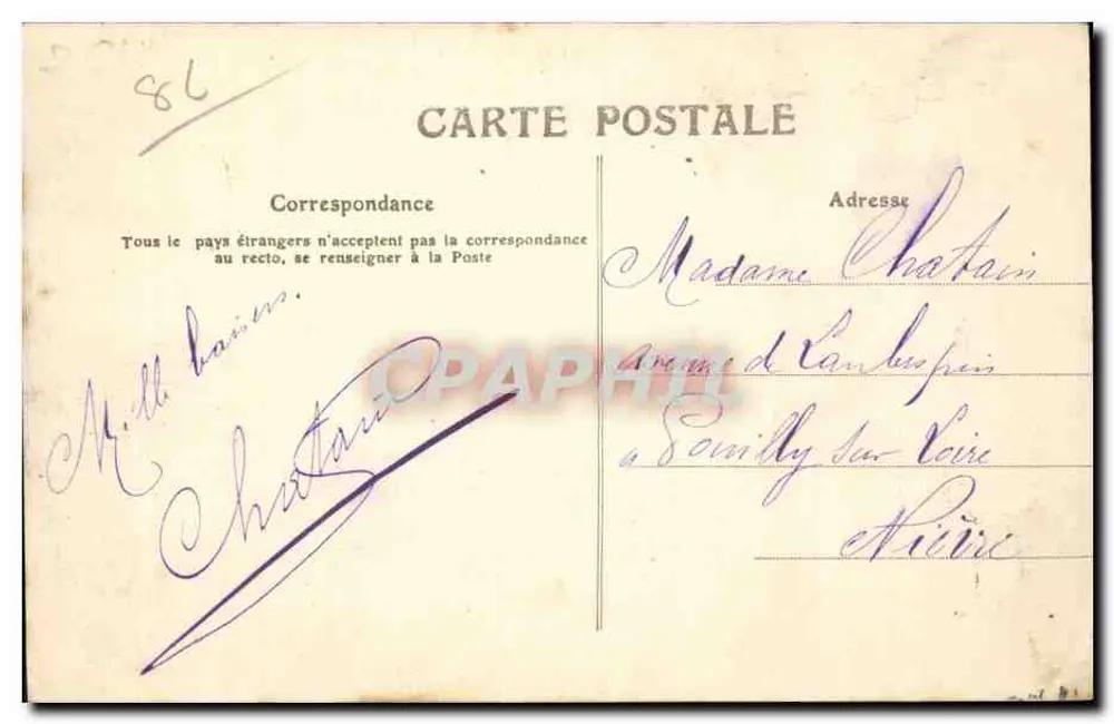 Poitiers — Vista geral (2) — Editor desconhecido, n° 13 - Verso