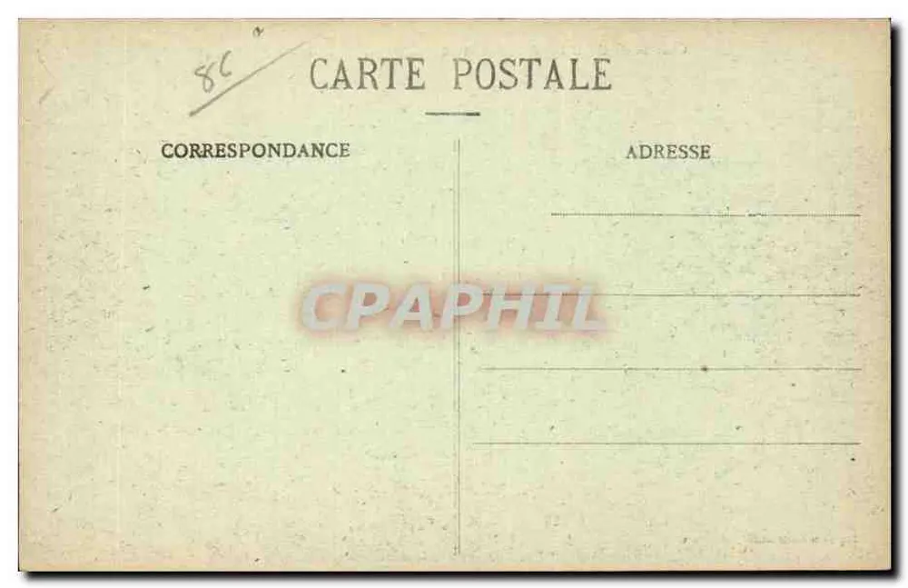 Castelo de BOURG-ARCHAMBAULT, perto de Montmorillon (Vienne) — Papeterie Fontenaille - Verso