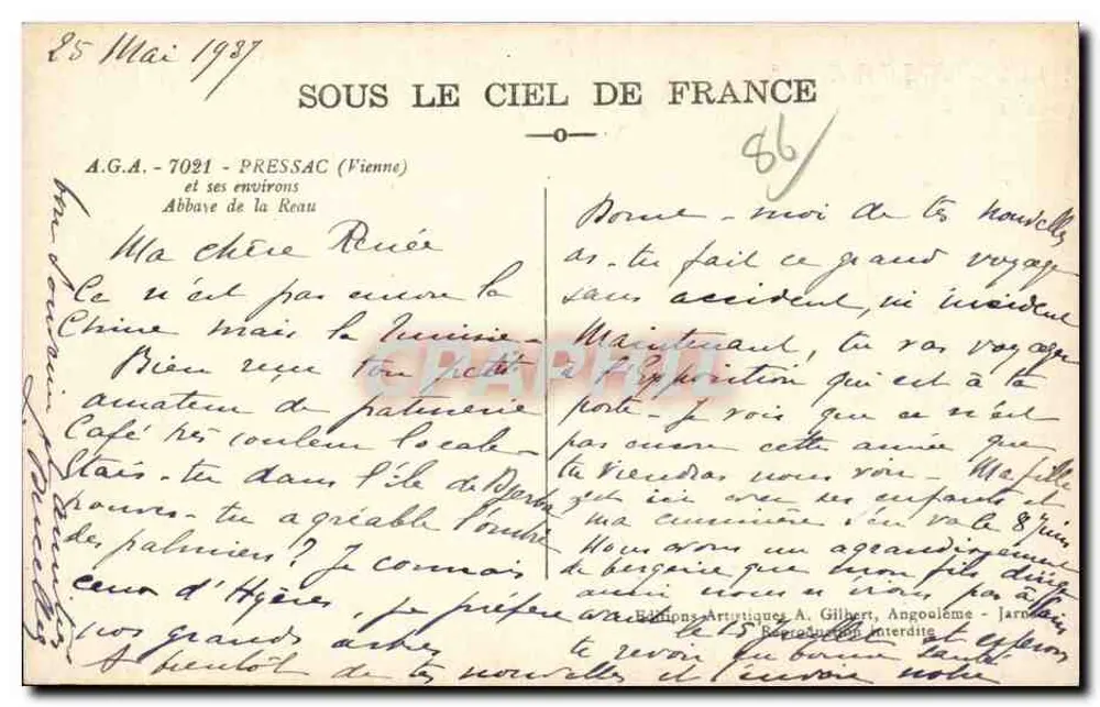प्रेसाक के किला — रेओ के आब्बेडी — आर्टिसियन ए. गिलबर्ट, अंगूलेम - पीछे