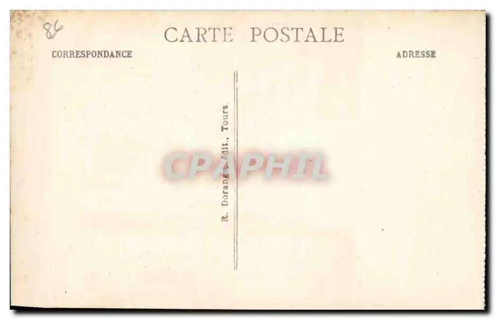 La Roche-Posay (Vienne) - Die Creuse und die Eisenbahnbrücke R.D. - Rückseite