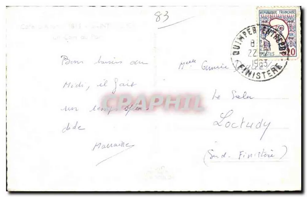Côte d'Azur — Um Canto do Porto — editor Paris - Verso