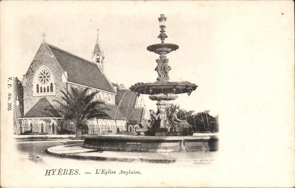 Hyères — A Igreja Anglicana — V.P. No. 202 - Frente