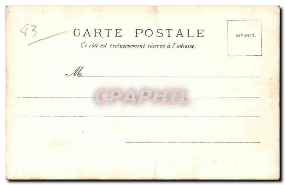 Hyères — A Igreja Anglicana — V.P. No. 202 - Verso