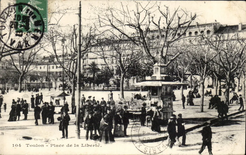 Toulon - Plaza de la Libertad — Fotografía de Marino Bar — n° 104 - Anverso