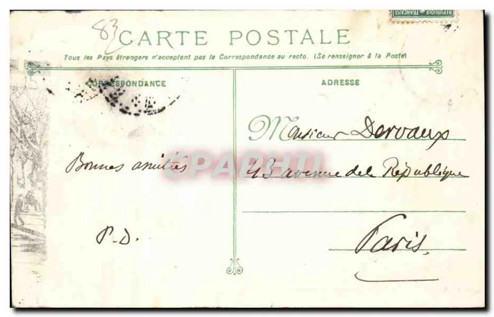 Toulon - Plaza de la Libertad — Fotografía de Marino Bar — n° 104 - Reverso