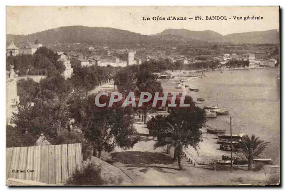 Bandol — Vista geral — Edição Gos, n° 279 - Frente
