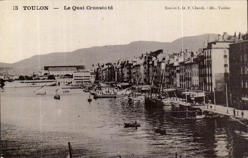Toulon — Le Quai Cronstadt — Brevet L.D.F. Clavel, genannt Toulor - Vorderseite