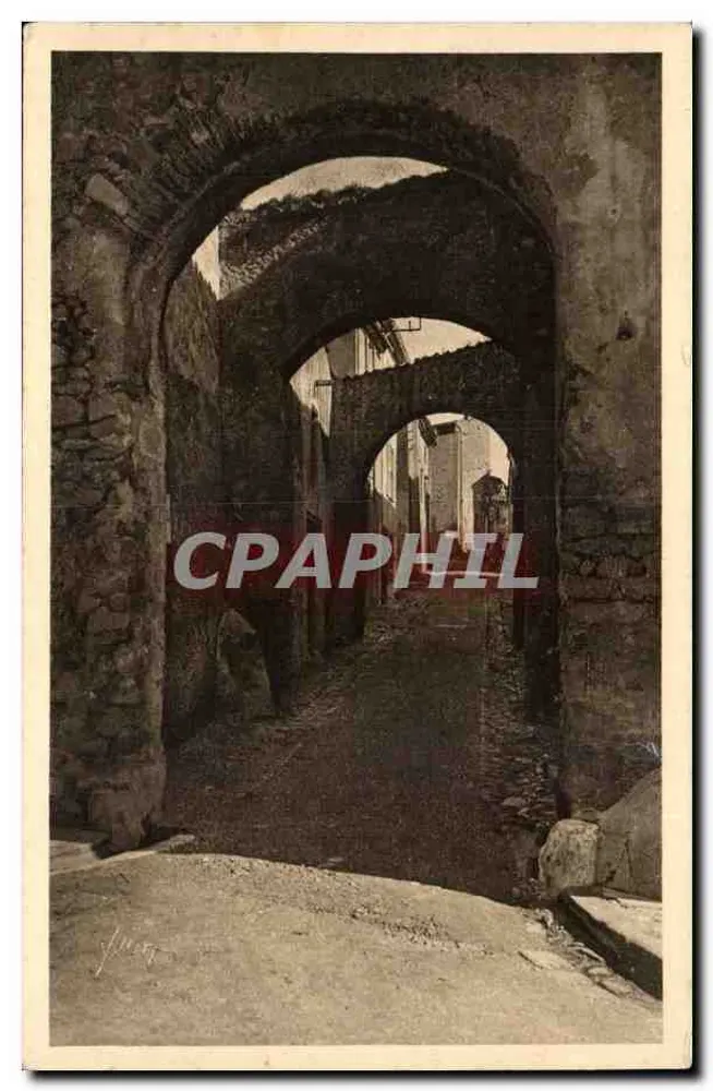 Korytarze i łuki w Saint-Tropez — Rue de la Miséricorde — Wydawnictwo Sztuki Y.494, nr 6/162 - Awers