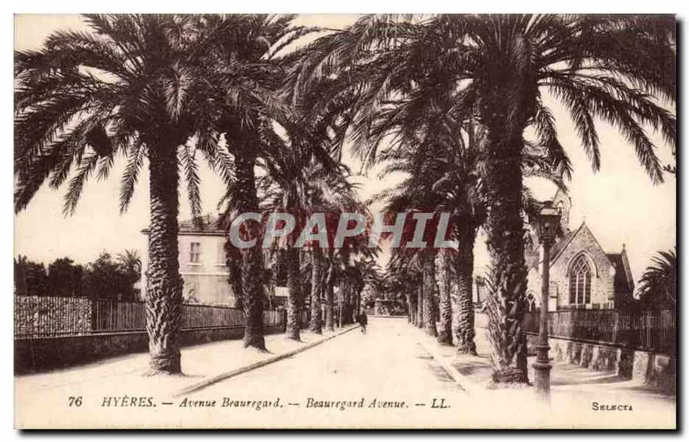 Hyères — Avenida Beauregard — Selecta - Frente