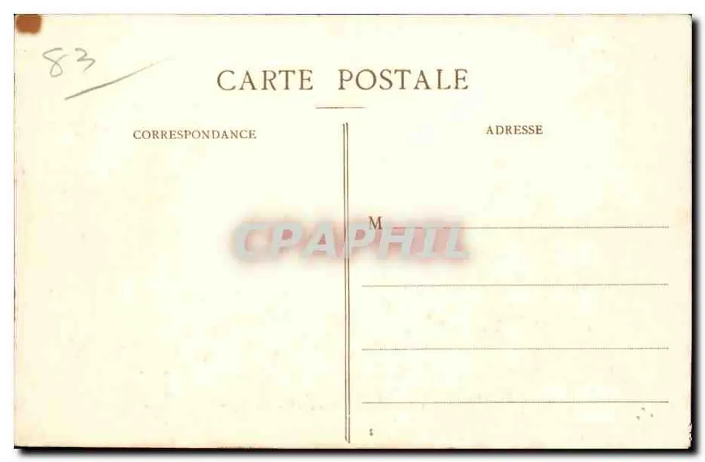 Hyères - Rue des Porches — Ansicht unter einem überdachten Durchgang — Verlag 'Postes' Nr. 203 - Rückseite