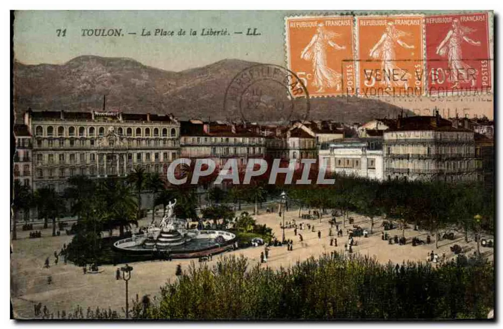 Toulon — Place de la Liberté — LL. — Verlag LL, Nr. 71 - Vorderseite