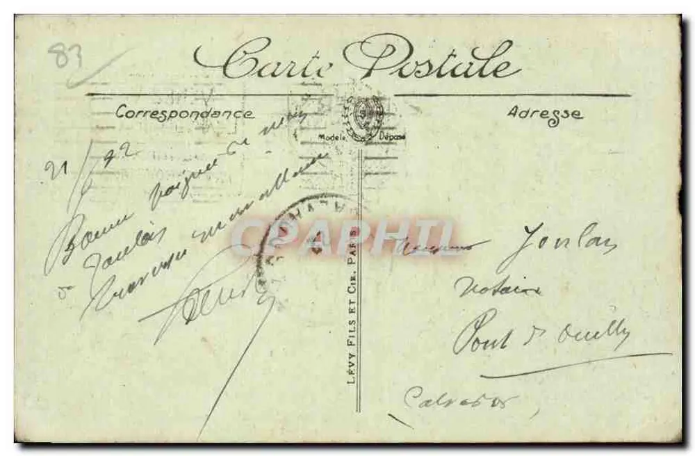 Toulon — Place de la Liberté — LL. — Verlag LL, Nr. 71 - Rückseite