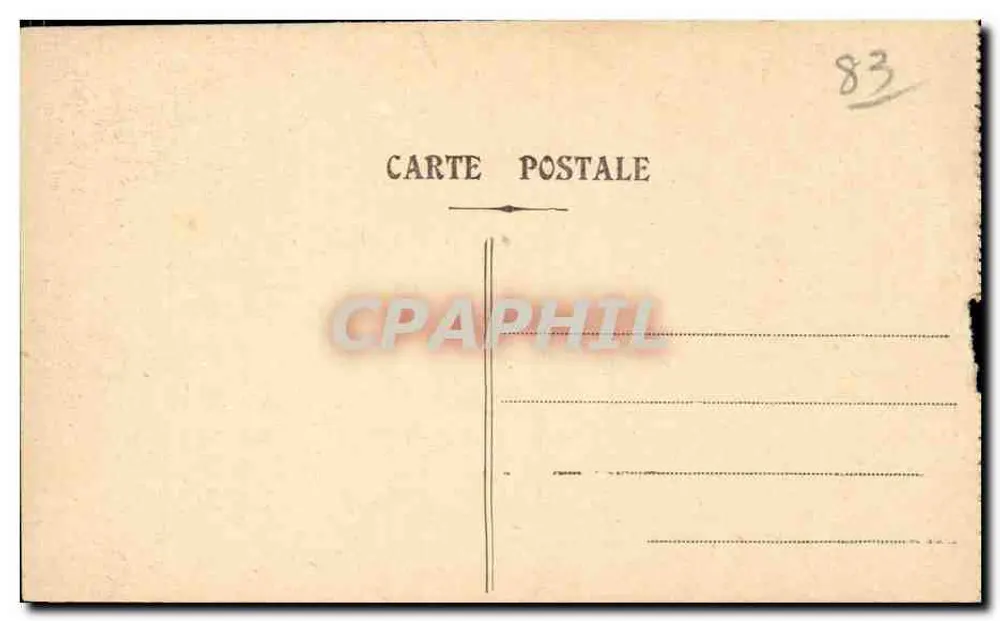 Toublon - Allée der Palmen — Grand Hôtel sichtbar — unbekannter Verlag - Rückseite