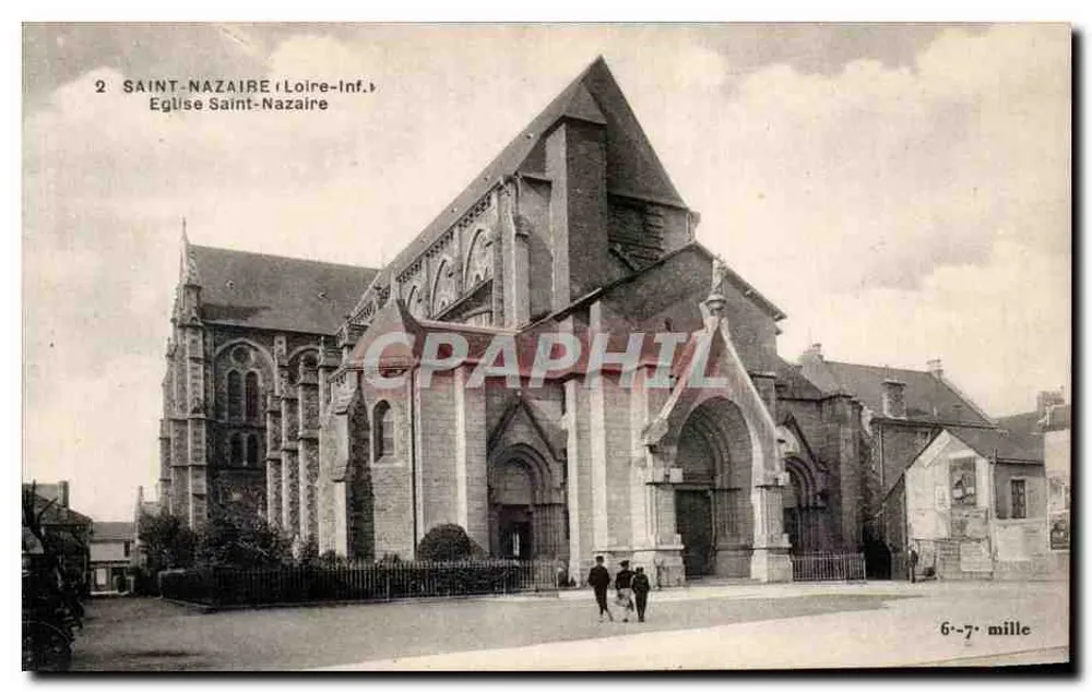 Kirche Saint-Nazaire — Saint-Nazaire (Loire-Inf.) — F. Chaudeau, Verlag, Nantes - Vorderseite