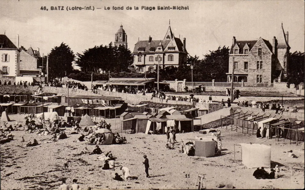 Batz (Loire-Inf.) — Le fond de la Plage Saint-Michel — F. Chapeau, Verlag Nantes - Vorderseite