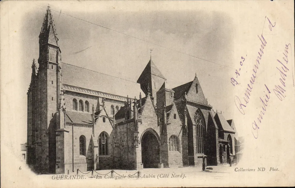 Guérande — A Colegiada de Saint-Aubin (Lado Norte) — Collections ND Phot. n°6 - Frente