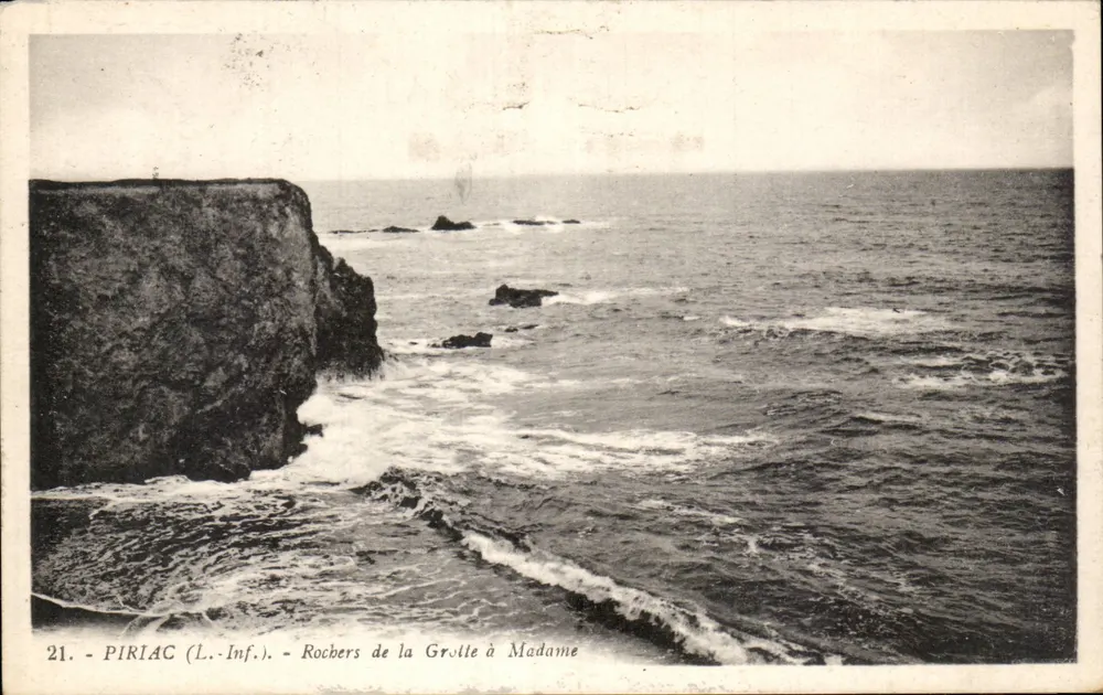 Piriac (L.-Inf.) - Felsen von la Grolle an Madame - Vorderseite