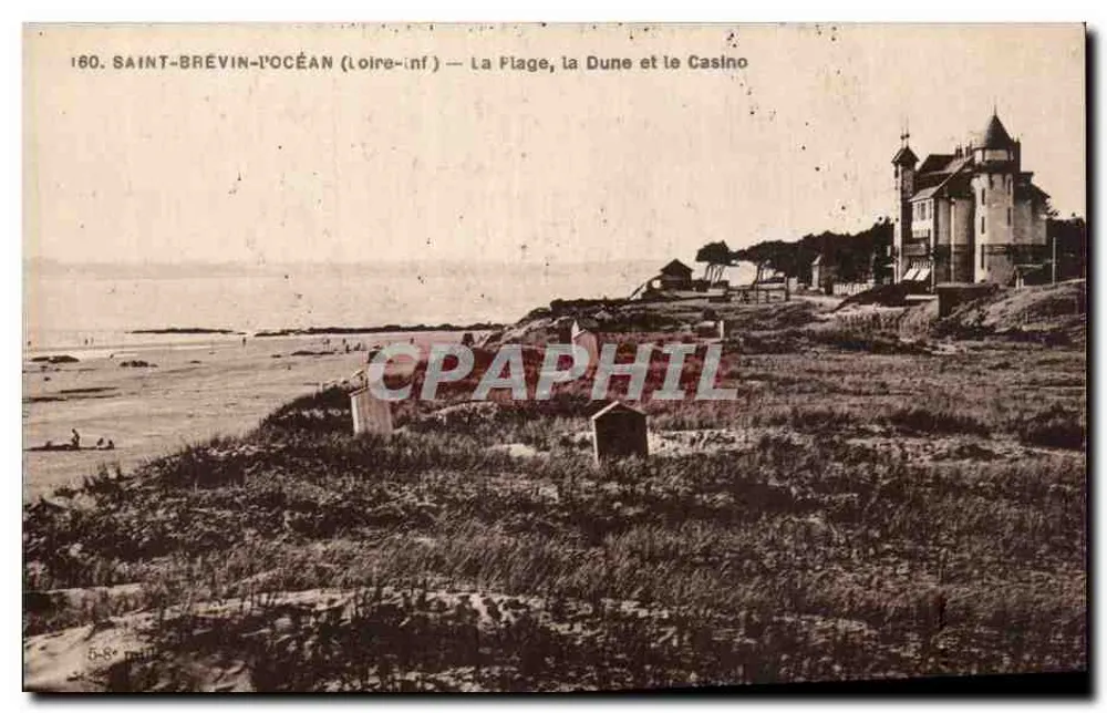 Saint-Brevin-l'Océan (Loire-Inf.) — Der Strand, die Düne und das Casino - Vorderseite