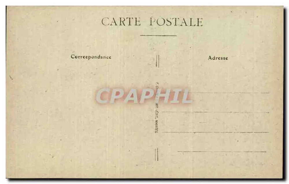 Nantes — Museu Dobrée, Fachada para a Cour — Editor Nantes C. 204 - Verso