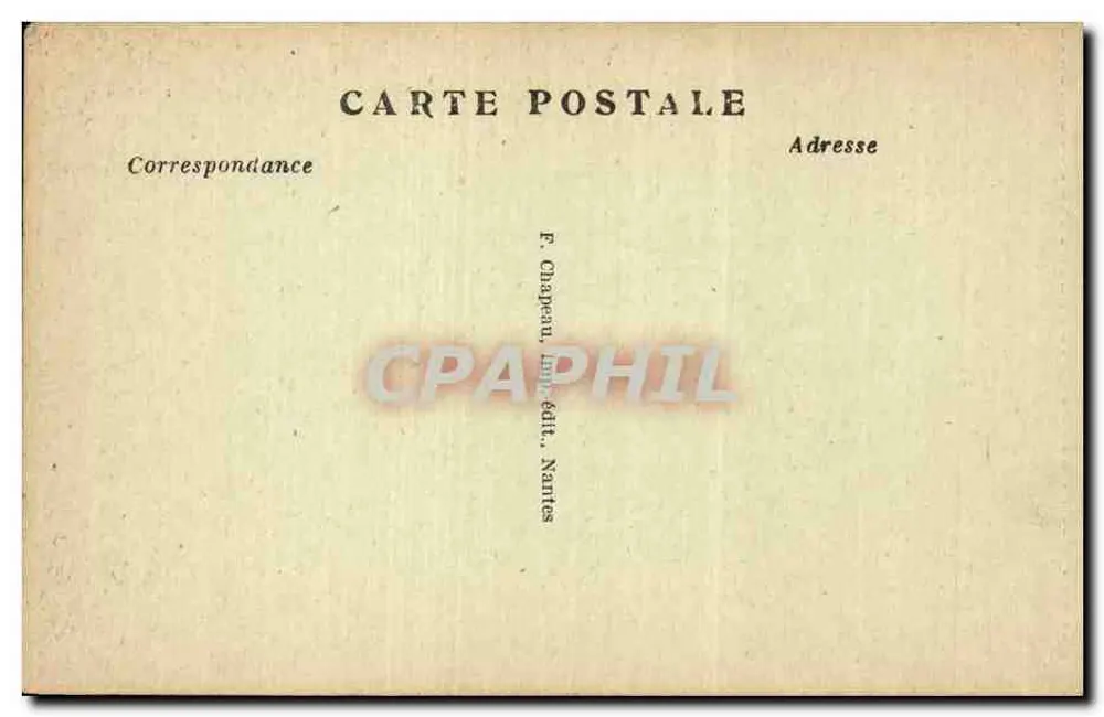 NANTES — Panorama sobre Saint-Clément — F. Chapeau, Nantes, n° 403 - Verso