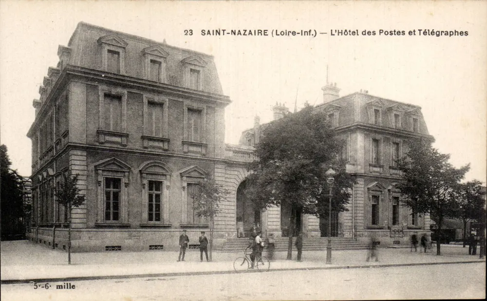 Saint-Nazaire (Loire-Inf.) — Das Post- und Telegraphenamt — F. Chapeau, Verlag, Nantes - Vorderseite