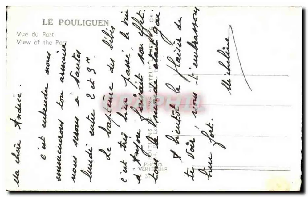 Le Pouliguen — Ansicht des Hafens — Estel - Rückseite