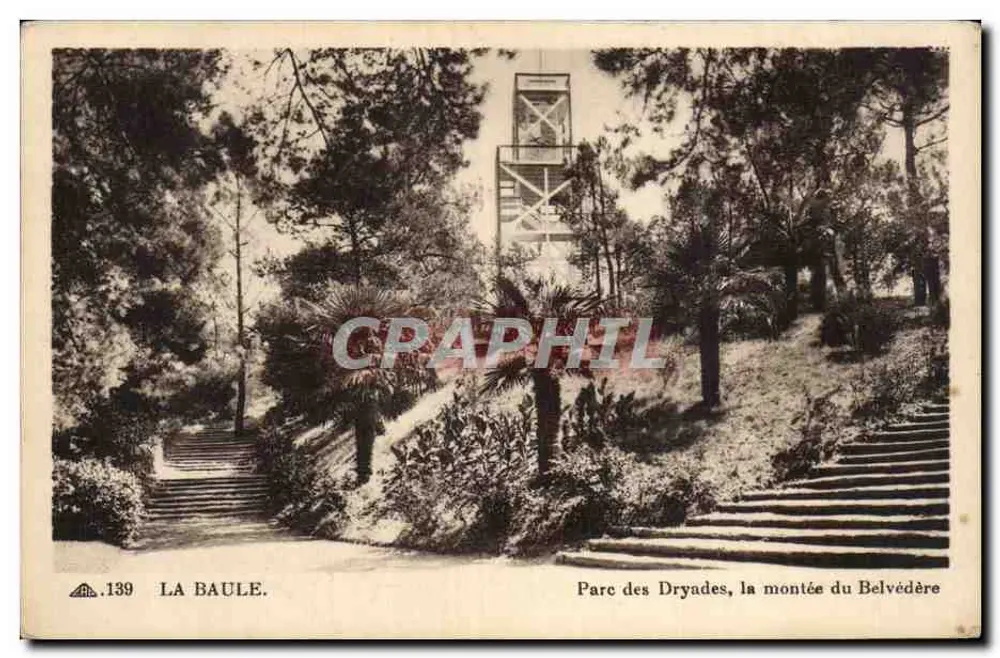 La Baule — Park der Dryaden, der Aufstieg zum Belvedere — n°139 - Vorderseite