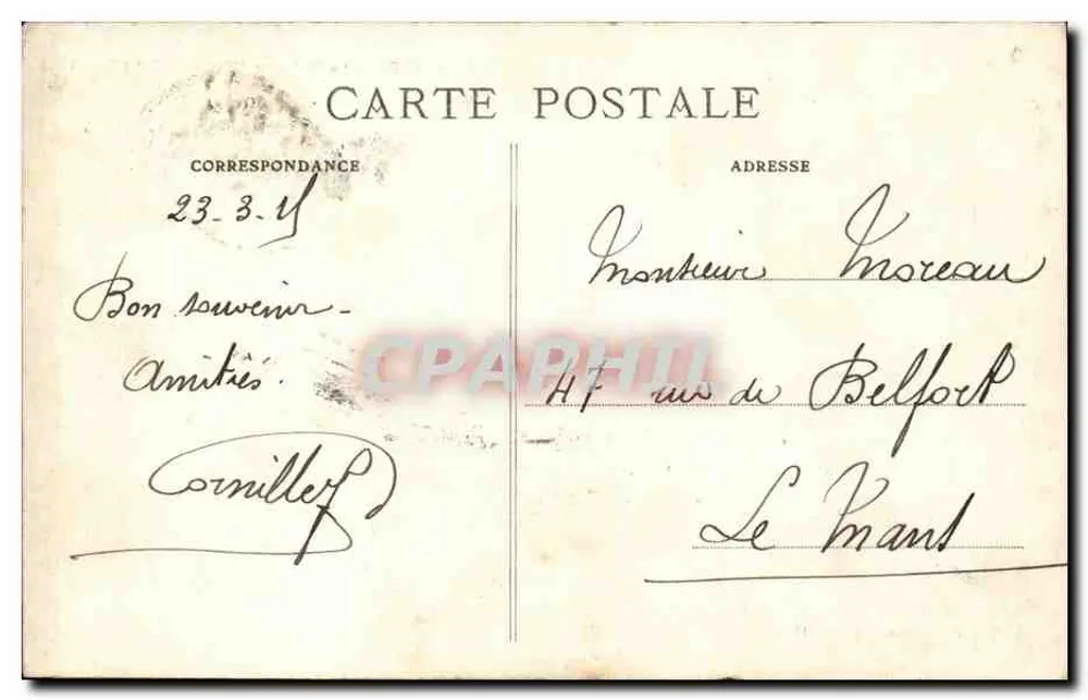 NANTES — O Castelo, a Entrada (século XV) — Coleção F Chapeau, Nantes - 18e mille - Verso