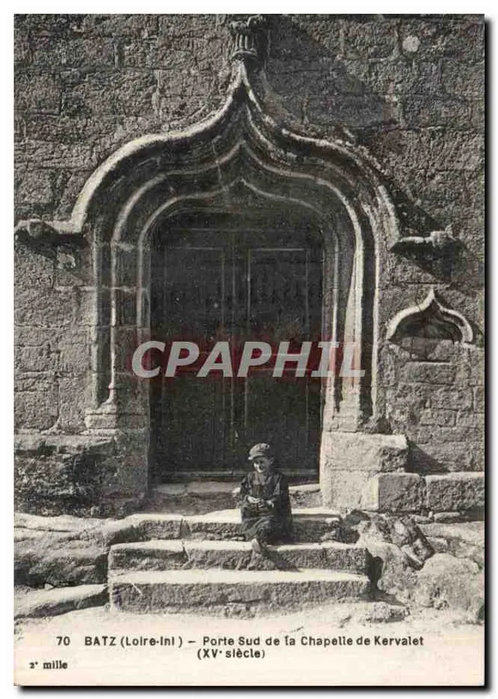 Batz (Loire-Inférieure) — Südportal der Kapelle Kervalet (15. Jahrhundert) — unbekannter Verleger, Nr. 70 - Vorderseite