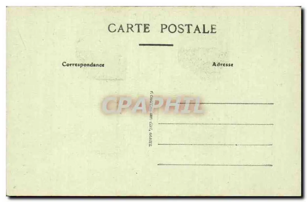 Batz (Loire-Inférieure) — Südportal der Kapelle Kervalet (15. Jahrhundert) — unbekannter Verleger, Nr. 70 - Rückseite