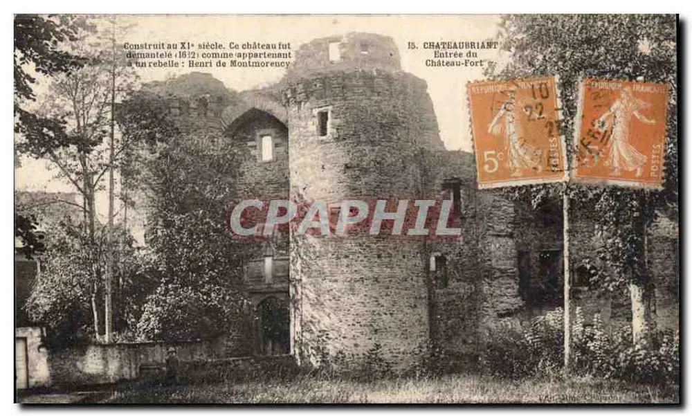 Châteaubriant — Entrada do Castelo-Forte — G. Artaud, Avenue de la Closé, Nantes - Frente