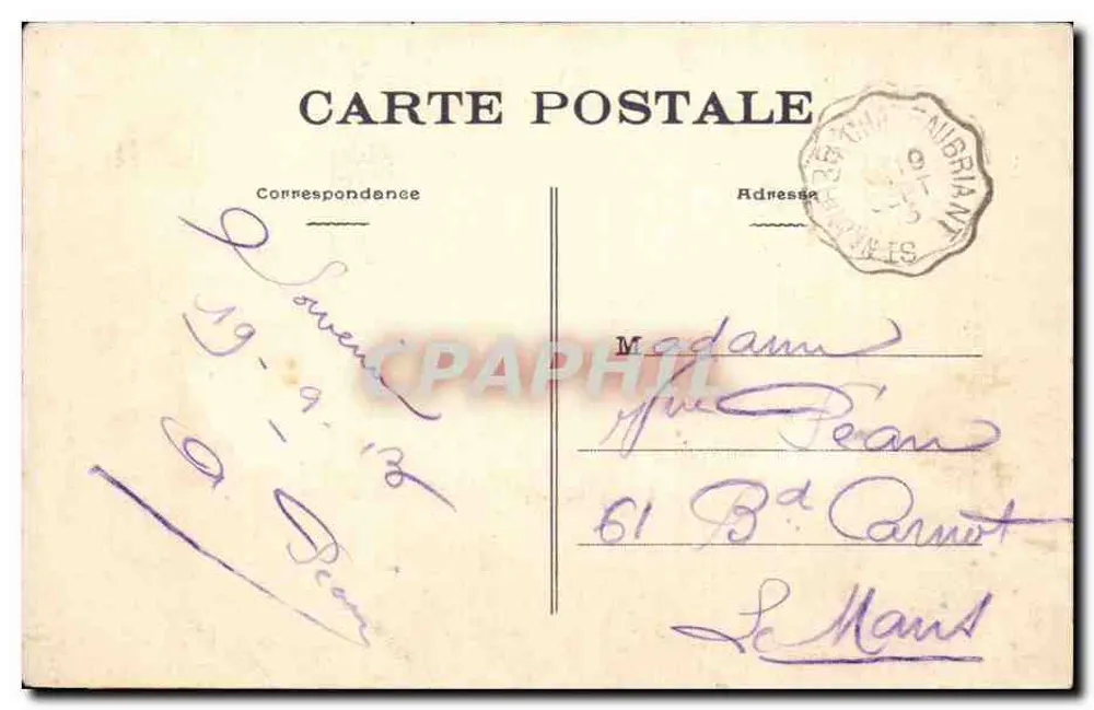 Châteaubriant (L.-Inf.) - Vista Geral — editor Chasselle, n° 923 - Verso