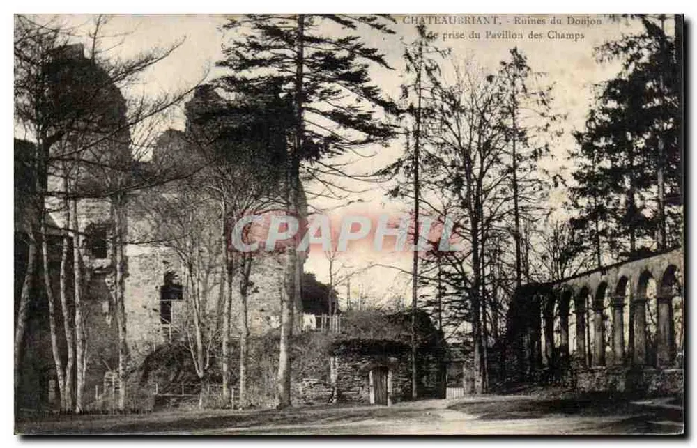 Schloss Champs — Ruinen des Pavillons der Champs - Vorderseite