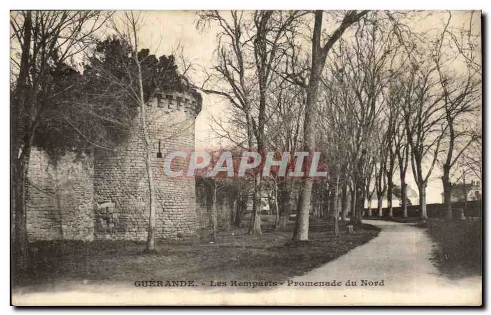 Guérande — Die Mauern — Promenade im Norden - Vorderseite