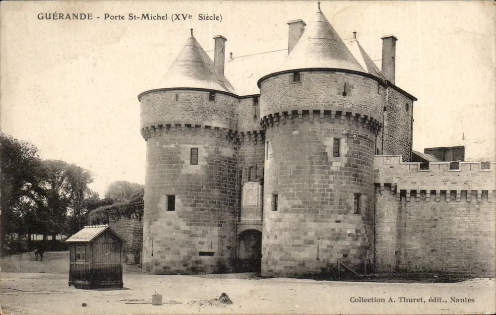 Guérande - Porta Saint-Michel (século XV) — Coleção A. Thuret, editor, Nantes - Frente
