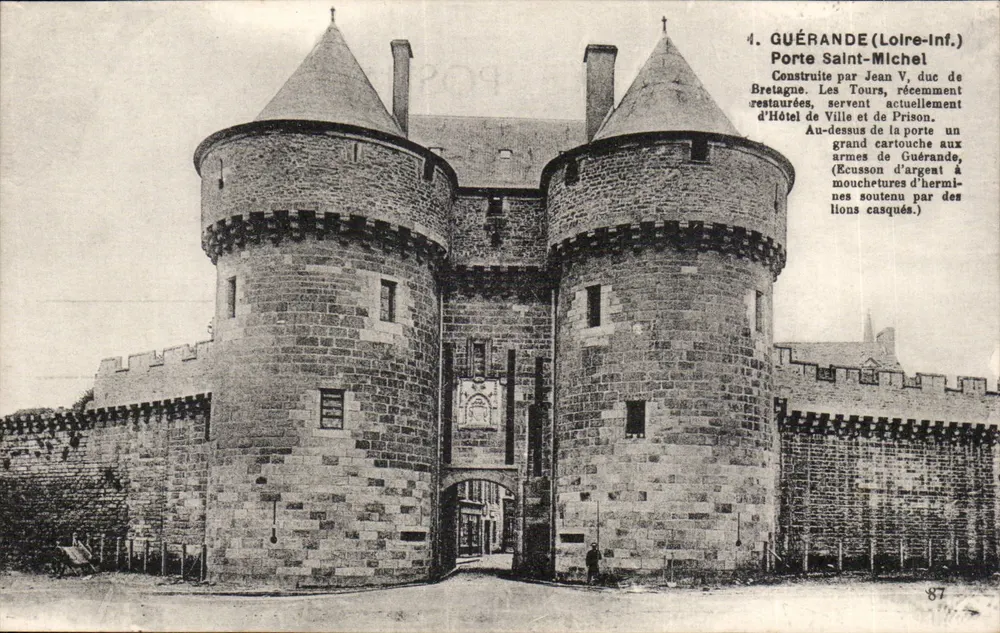 Guérande (Loire-Inf.) — Porta Saint-Michel — F. Chapeau, Nantes, n°87 - Frente
