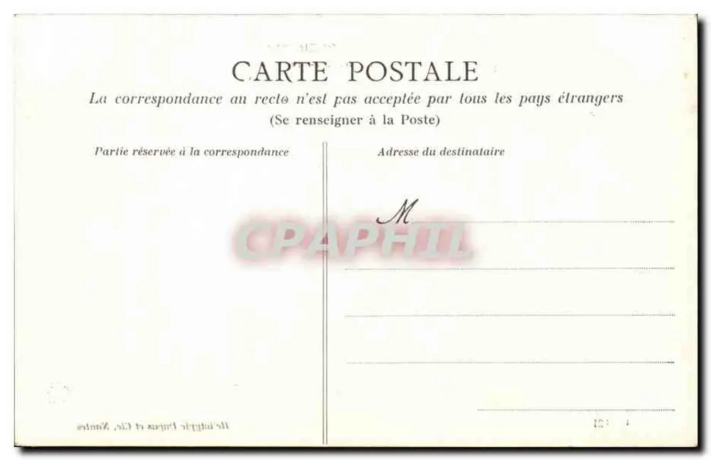 Guerande — A torre Santa Ana — Editor Dubre e Cie, Nantes - Verso