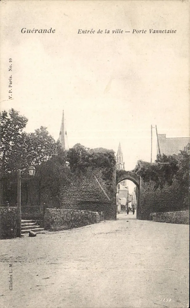 Guérande — Eingang in die Stadt — Porte Vannetaise — V.P. Paris. Nr. 10 - Vorderseite