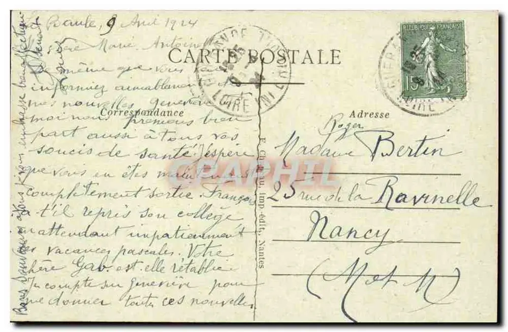 Guérande (Loire-Inf.) — Tor und Viertel Bizianne — Verlag A. Con, Nr. 7 - Rückseite
