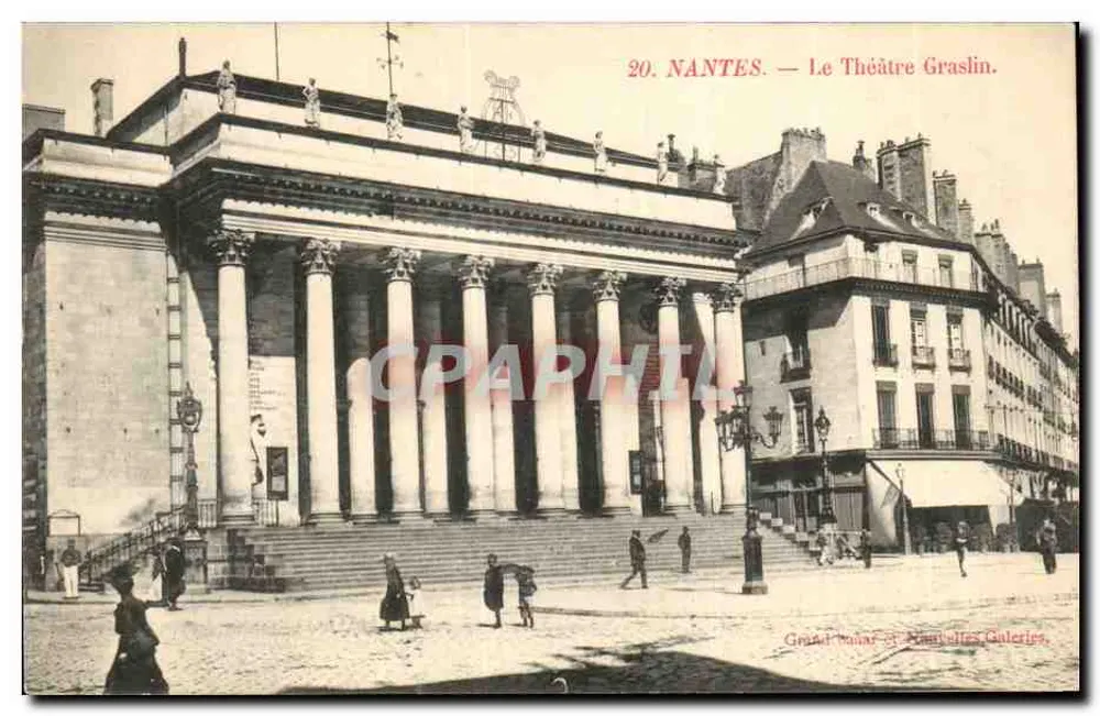 NANTES — O Teatro Graslin — Gravier & Nantellet Galerias - Frente